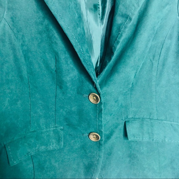 Studio Works Hunter Green Blazer Size 12P - Picture 4 of 7